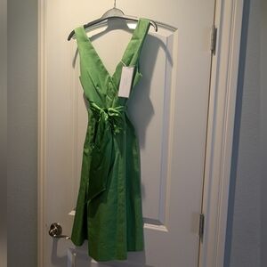 J. Crew Vibrant Green Midi Dress